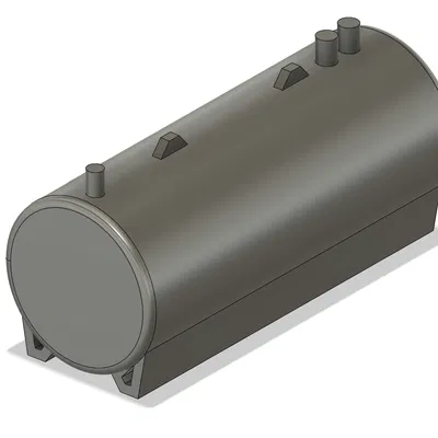 Mô Hình Thùng Nhiên Liệu 1000 Gallon Tỷ Lệ 1:64