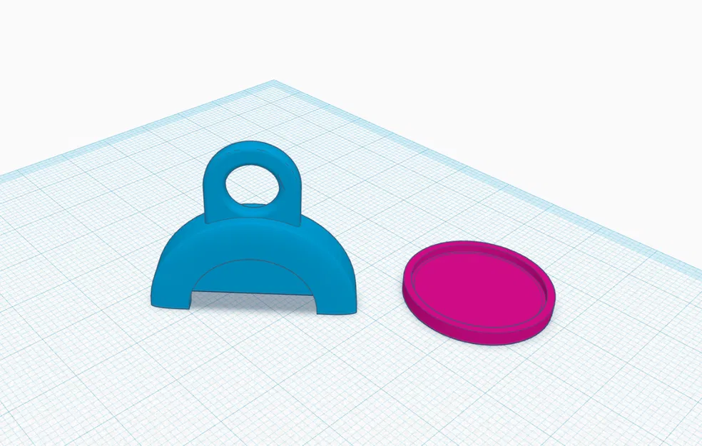 Shopping coin & clip / Einkaufschip – Đồng xu giỏ hàng kèm kẹp - Image 1