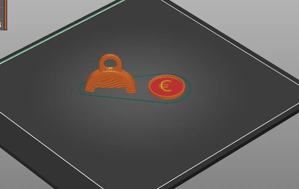 Shopping coin & clip / Einkaufschip – Đồng xu giỏ hàng kèm kẹp - Image 2