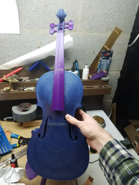 Violin Acoustic Cỡ Thật (Full Size Acoustic Violin) In 3D - Image 9