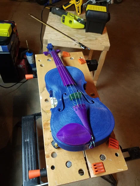 Violin Acoustic Cỡ Thật (Full Size Acoustic Violin) In 3D - Image 16
