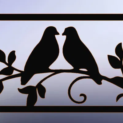 Tranh chim nghệ thuật 2D - Trang trí tường độc đáo