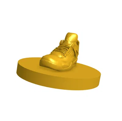 Mô Hình Giày Nike Jordan 3D Kèm Đế Trưng Bày