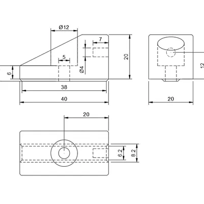 Giá đỡ cảm biến filament đơn giản cho Ender 3 S1/Pro