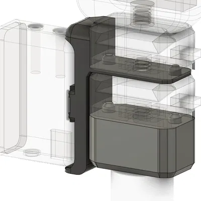 [Version 3] Ngàm gắn DJI Mic kèm Insta360 X3