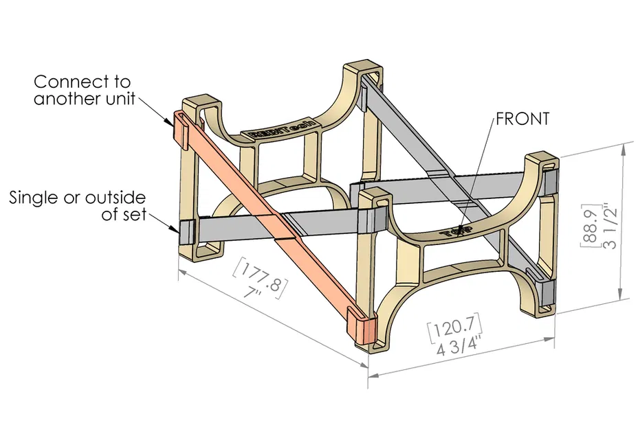 Chân Đế In 3D Đa Năng Cho Hộp Đựng Sợi Filament - Image 4