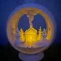 Ornament nến tuyết cầu (Snowglobe) - Cabin mùa đông - Thumbnail 2