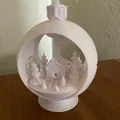 Ornament nến tuyết cầu (Snowglobe) - Cabin mùa đông - Thumbnail 3