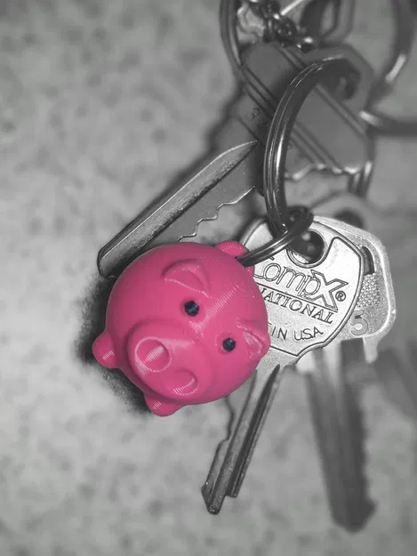 Móc khóa Heo Con (Little Piggy) – bản remix khoen chìa khóa - Image 1