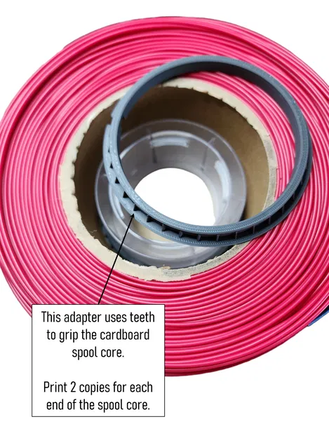 Adapter & Spacer Parametric cho Spool Bambu Lab (2-trong-1) | Lõi bìa cứng - Image 2