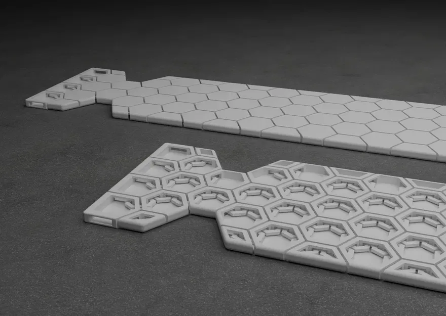 Cà vạt chainmail HexMaille in nhanh (Quick Print) – bản linh hoạt - Image 2