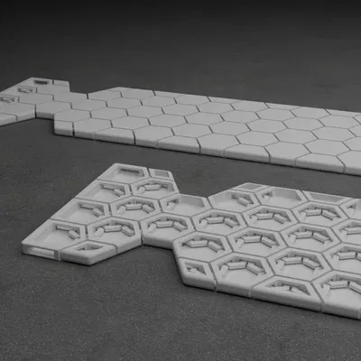 Cà vạt chainmail HexMaille in nhanh (Quick Print) – bản linh hoạt