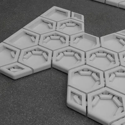 Cà vạt chainmail HexMaille in nhanh (Quick Print) – bản linh hoạt