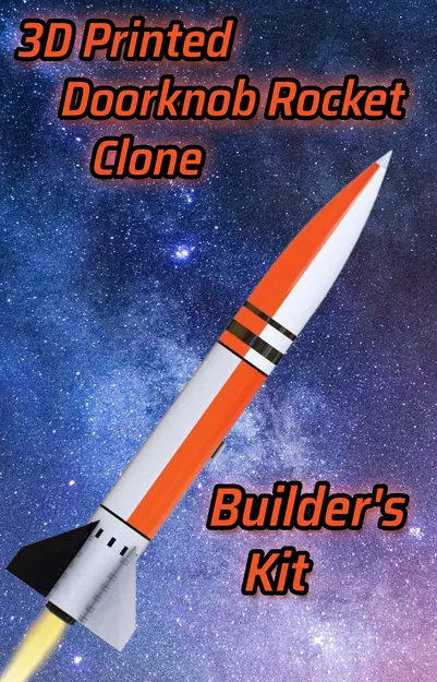 Bộ kit lắp ráp rocket Doorknob 38mm (3-in) – 3-in 38mm Doorknob Rocket Builders Kit - Image 1