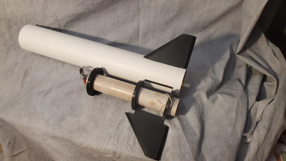 Bộ kit lắp ráp rocket Doorknob 38mm (3-in) – 3-in 38mm Doorknob Rocket Builders Kit - Image 4