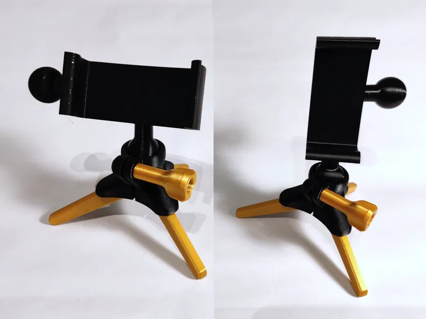 Phone Tripod v2 – Tripod điện thoại khớp bi in 3D (xoay ngang/dọc) - Image 2