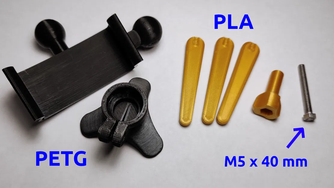 Phone Tripod v2 – Tripod điện thoại khớp bi in 3D (xoay ngang/dọc) - Image 3