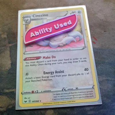 Phụ kiện Đánh dấu "Đã sử dụng kỹ năng" cho thẻ bài Pokémon TCG