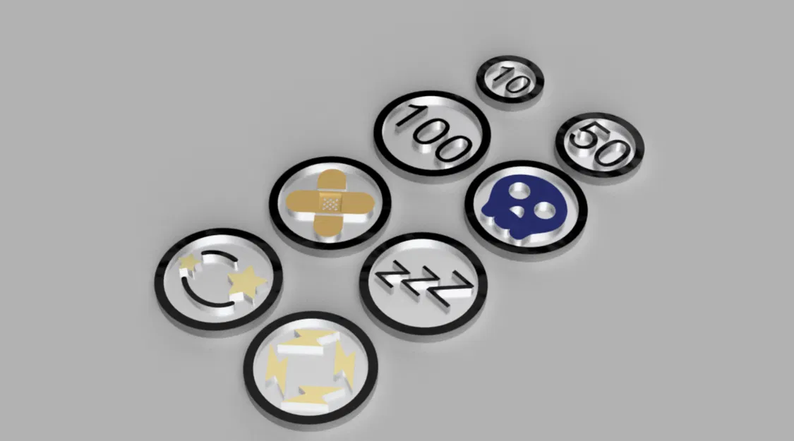 Token Pokemon TCG 3D - Đa Dạng Mẫu Mã, In Màu Theo Yêu Cầu - Image 1