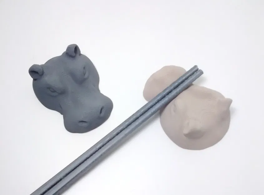 Gác Đũa Hình Hà Mã (Hippo Chopstick Holder) - Image 2