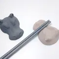 Gác Đũa Hình Hà Mã (Hippo Chopstick Holder) - Thumbnail 2