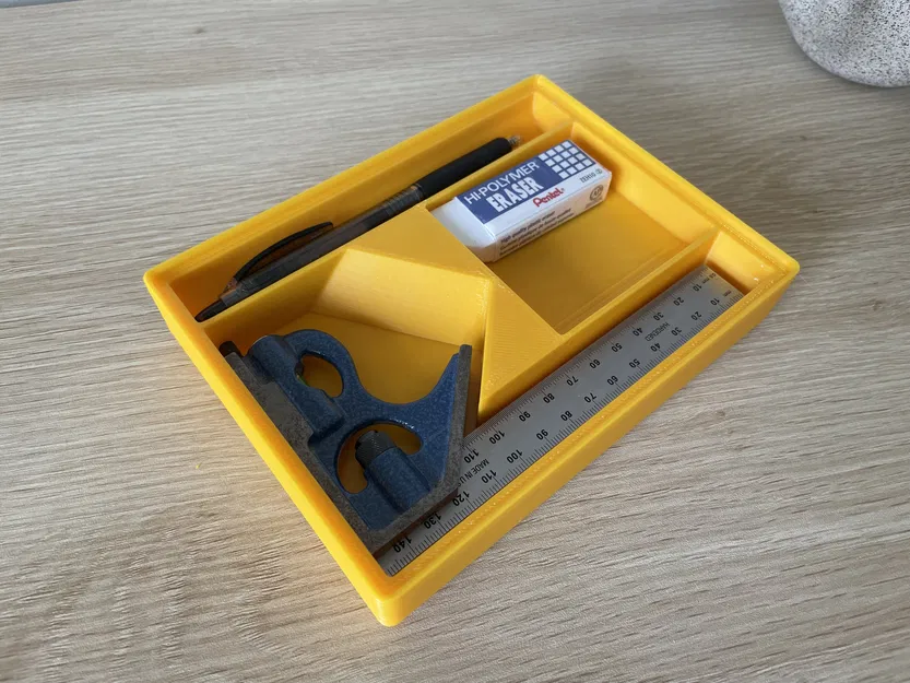 Khay Gridfinity để 1–2 thước Combination Square (lưới 4x3) (Universal fit) - Image 1