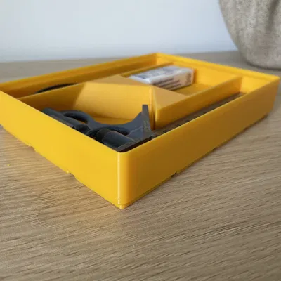 Khay Gridfinity để 1–2 thước Combination Square (lưới 4x3) (Universal fit)