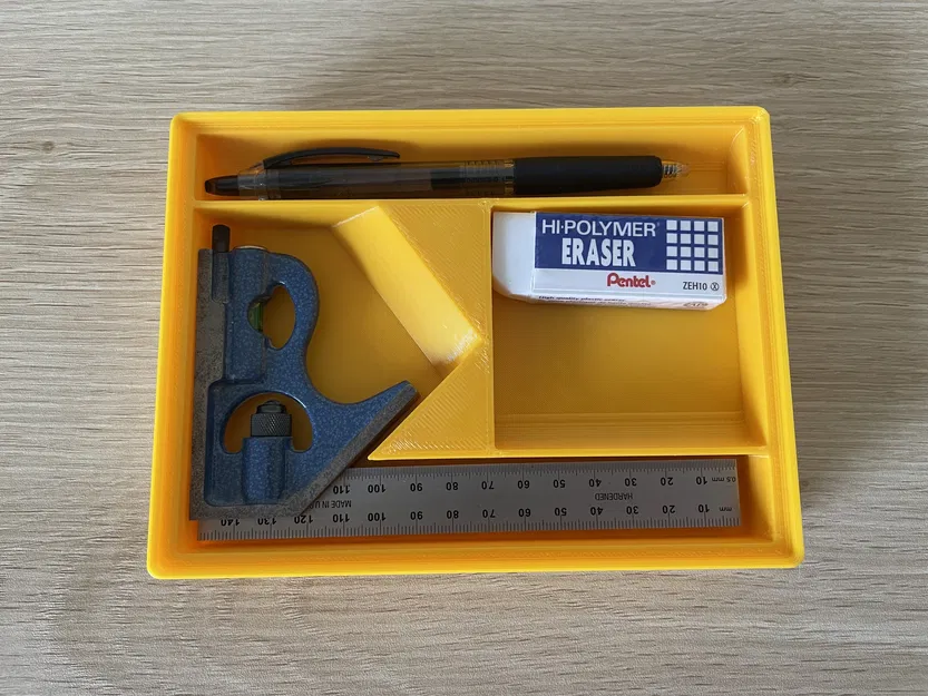 Khay Gridfinity để 1–2 thước Combination Square (lưới 4x3) (Universal fit) - Image 3