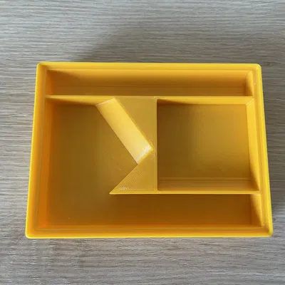 Khay Gridfinity để 1–2 thước Combination Square (lưới 4x3) (Universal fit)