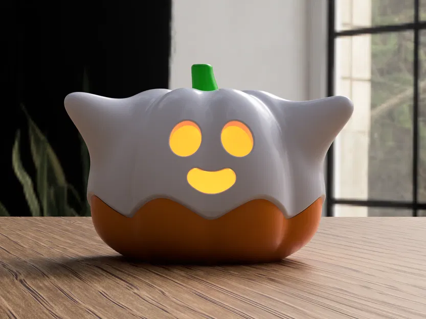 Ghost Pumpkin (Bí ngô ma) dùng được với tealight - Image 1
