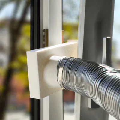 Adapter/Duct ống thông gió 60mm gắn cửa sổ cho QIDI Q1