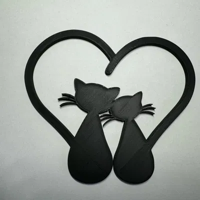 Trang Trí Tường Mèo Yêu Hình Học Độc Đáo