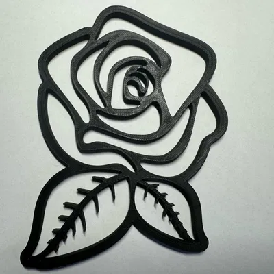 Tranh Hoa Hồng Hình Học 3D - Trang Trí Tường Độc Đáo