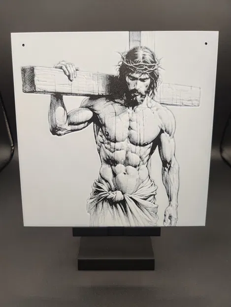 Chúa Giêsu Vác Thập Giá Hueforge - Image 1