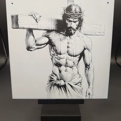 Chúa Giêsu Vác Thập Giá Hueforge