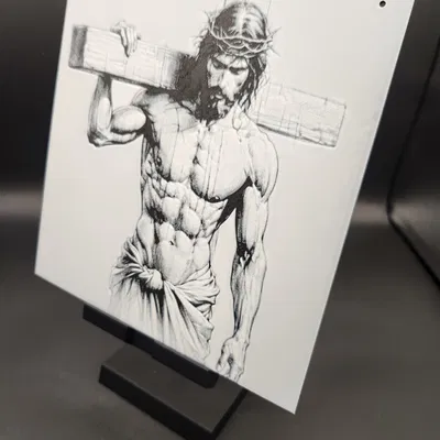 Chúa Giêsu Vác Thập Giá Hueforge