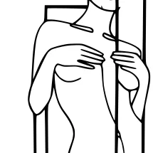 Tranh Tường Nữ Giới Tối Giản 3D