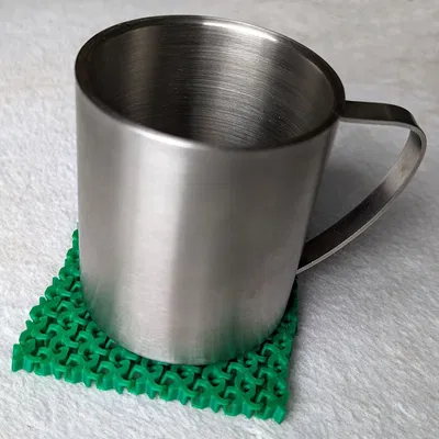 Miếng lót ly vải dẻo (Fabric coaster pad)