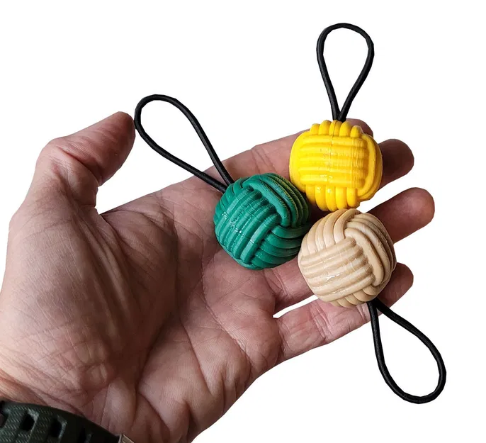 Móc khóa Monkey Fist (phong cách Paracord) - Image 1