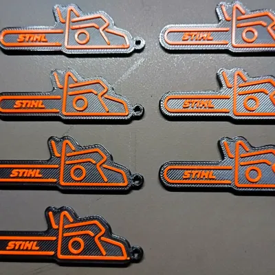 Móc Khóa Hình Máy Cưa STIHL - Quà Tặng Độc Đáo