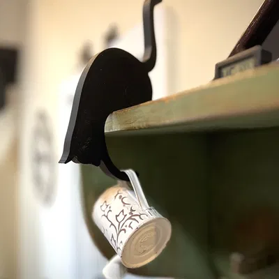 Silhouette Mèo Cân Bằng (dễ in, không cần support)