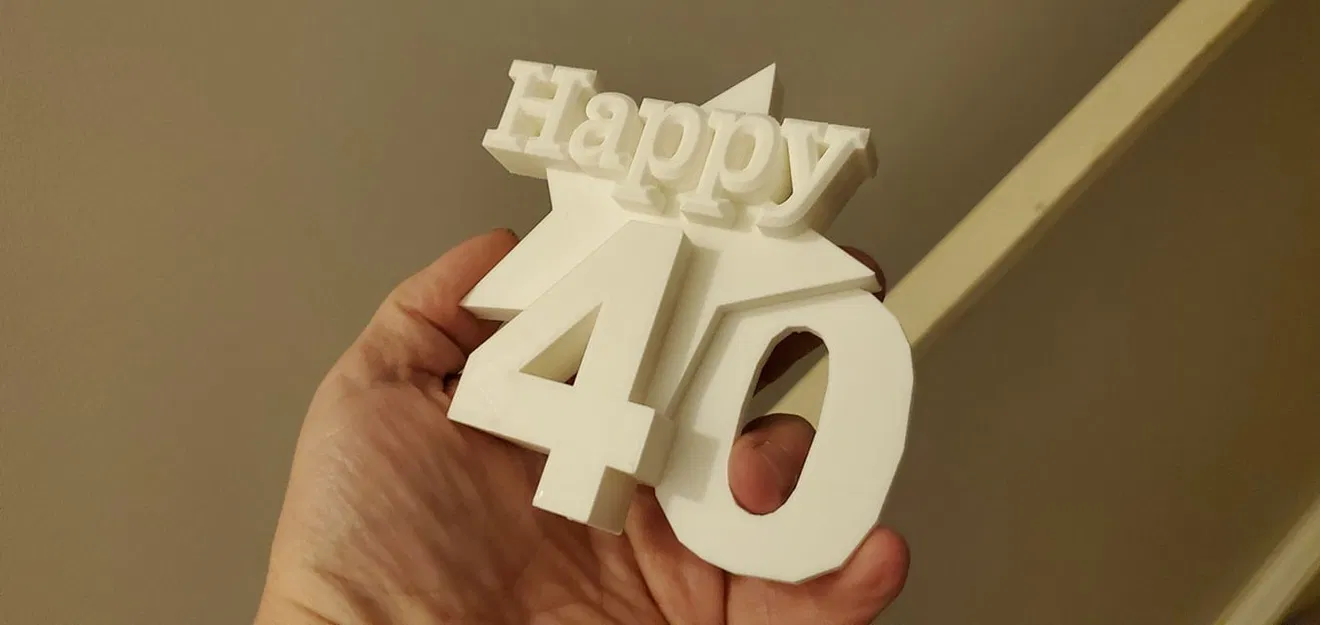 Mô hình Happy 40th Birthday - Quà tặng và Trang trí Sinh nhật - Image 2