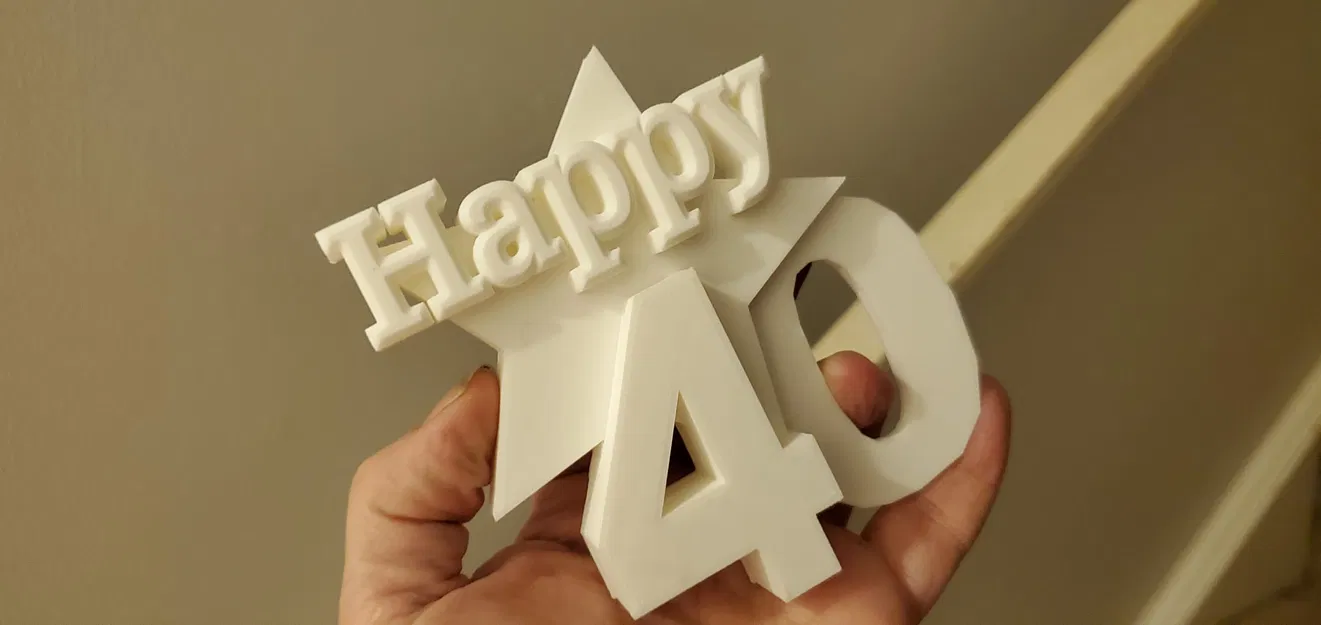 Mô hình Happy 40th Birthday - Quà tặng và Trang trí Sinh nhật - Image 3