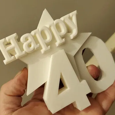 Mô hình Happy 40th Birthday - Quà tặng và Trang trí Sinh nhật