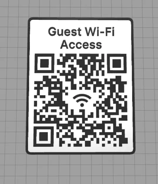 Biển QR Code Wifi Khách 3D Tiện Lợi - Image 1