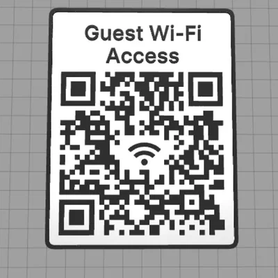 Biển QR Code Wifi Khách 3D Tiện Lợi