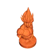 Tượng Bán Thân Goku Siêu Saiyan - Mô Hình In 3D Độc Đáo