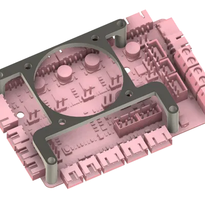 Pát gắn quạt 4010 cho BTT SKR Pico / RPi