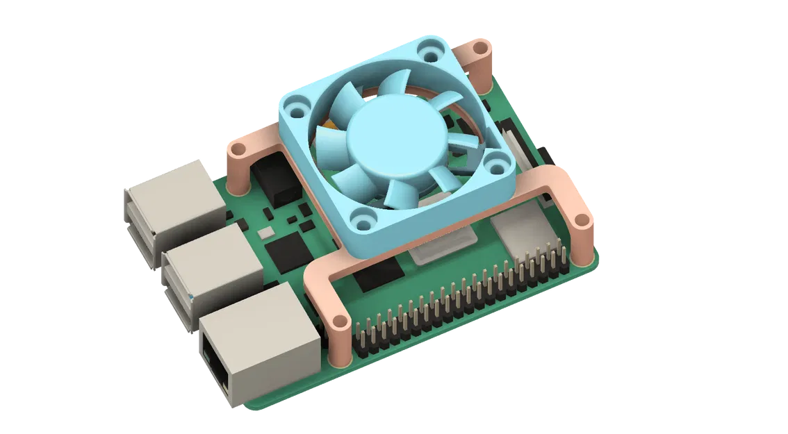 Pát gắn quạt 4010 cho BTT SKR Pico / RPi - Image 3