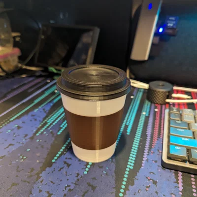 Ly Cà Phê 3D Có Nắp - Mẫu In Độc Đáo, Tiện Dụng